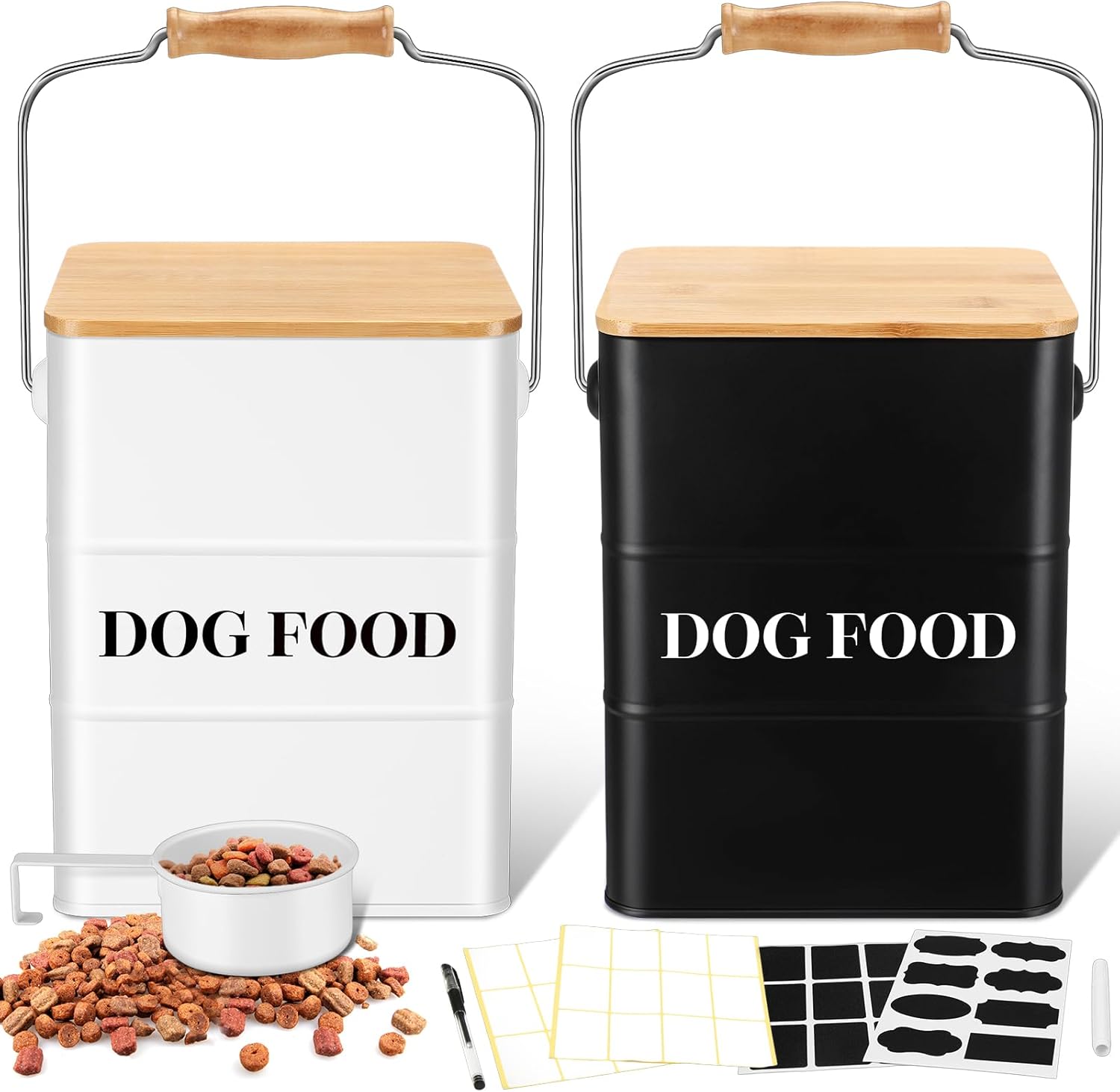 Tioncy Dog Food Storage Containers Set for Fresh Pet Treats