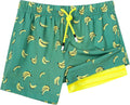 SURF CUZ Boys Swim Trunks with Boxer Brief Liner - Soft, Quick Dry is