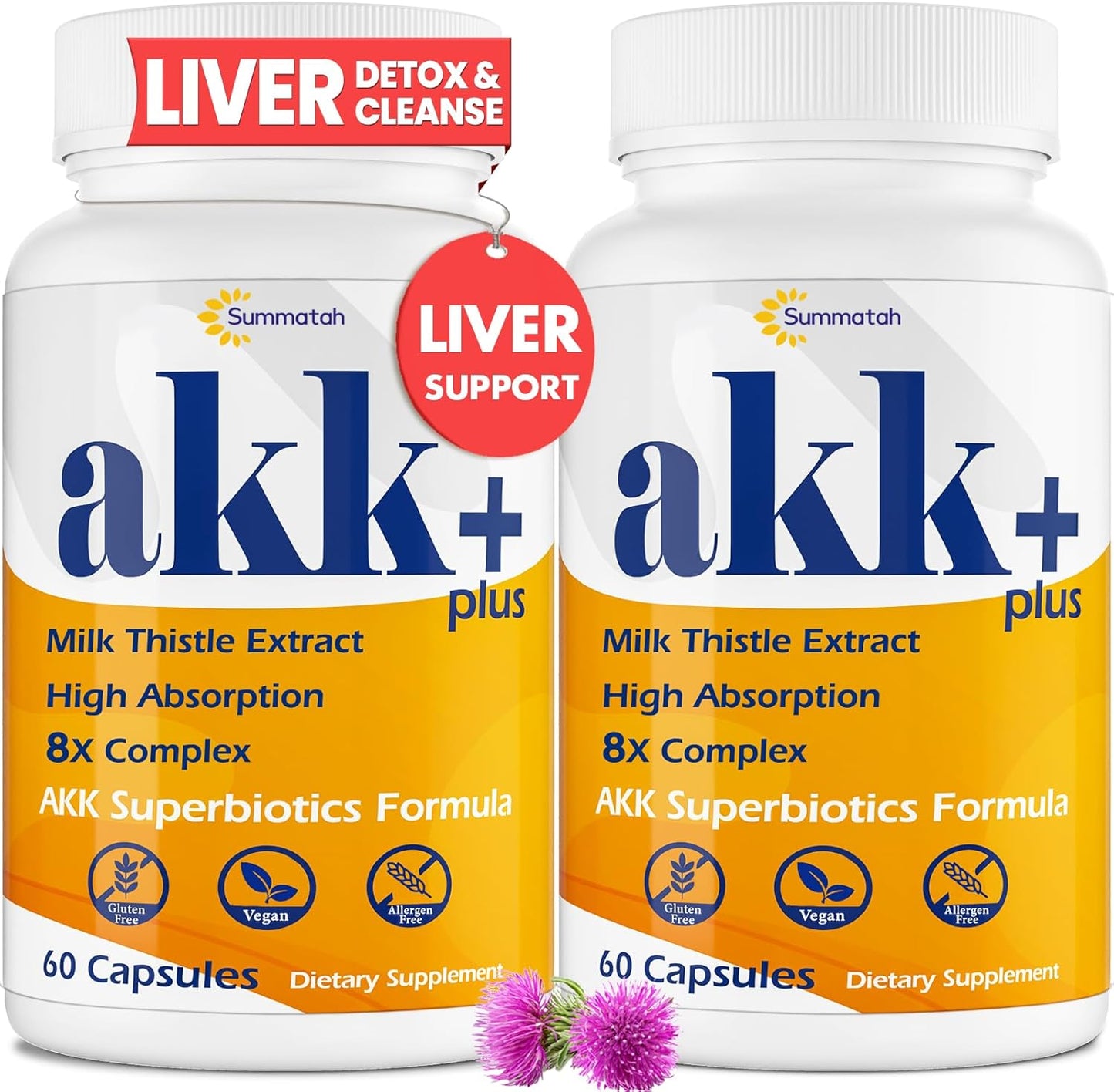 Akk+ Superbiotics Liver Detox with Milk Thistle for Health