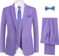 Happy Dolphin Boys Lavender Suit Set Modern Fit for Special Occasions