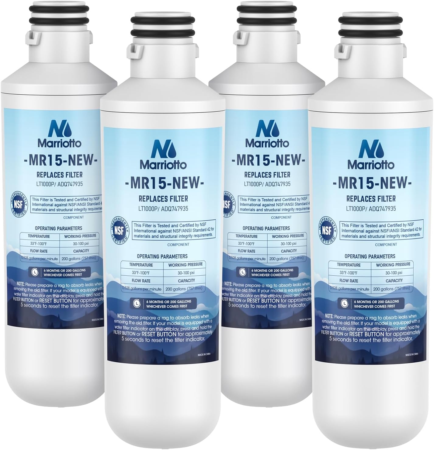 MARRIOTTO LT1000PC Water Filter Replacement for Refrigerators