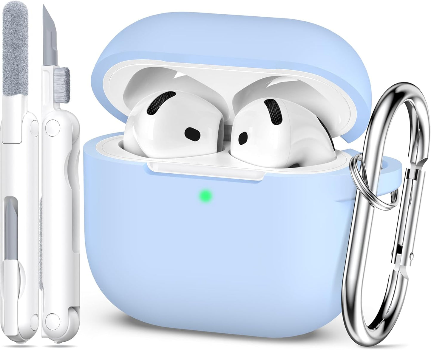 AirPods 4 Case Cover with Military-Grade Shock Absorption - Sky Blue