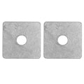 50 Pcs Heavy Duty Galvanized Square Washer Plate 1/2 in ID - Thick