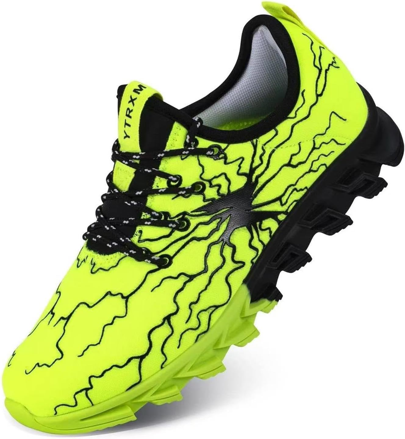YTRXM Boys Running Sneakers Lightweight Slip on Tennis Shoes