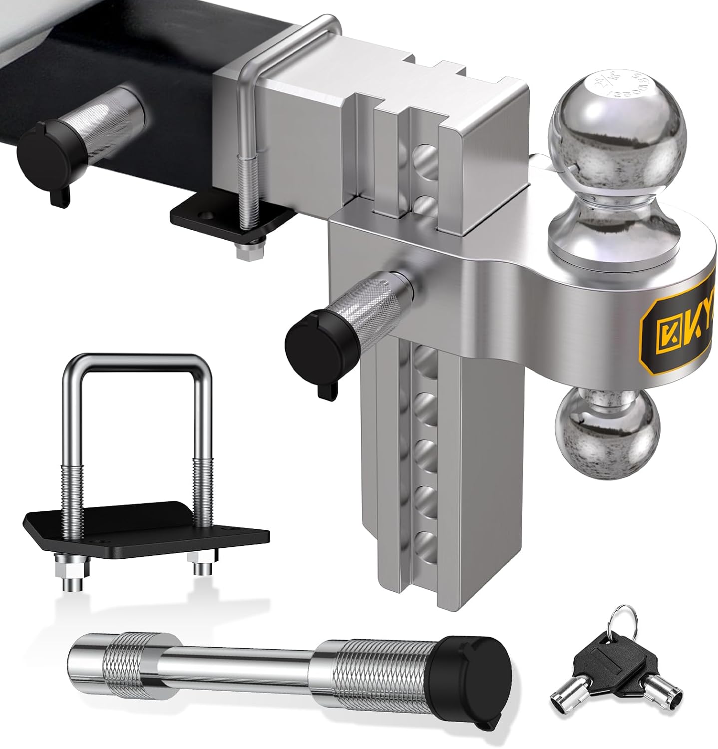KYX Adjustable Trailer Hitch for Heavy Duty Trucks and Trailers