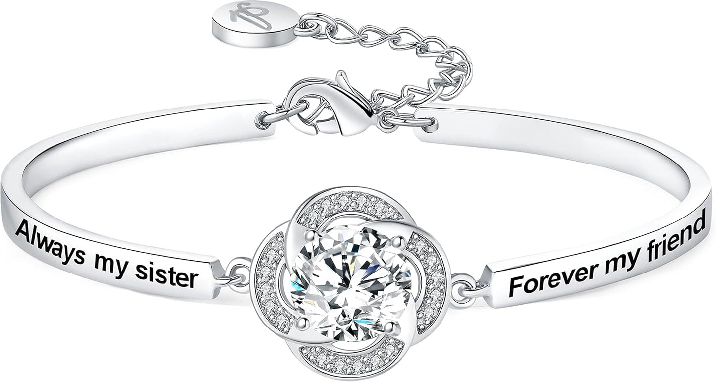 Christmas Day Badass Sister Gifts Bangle Bracelet for Women