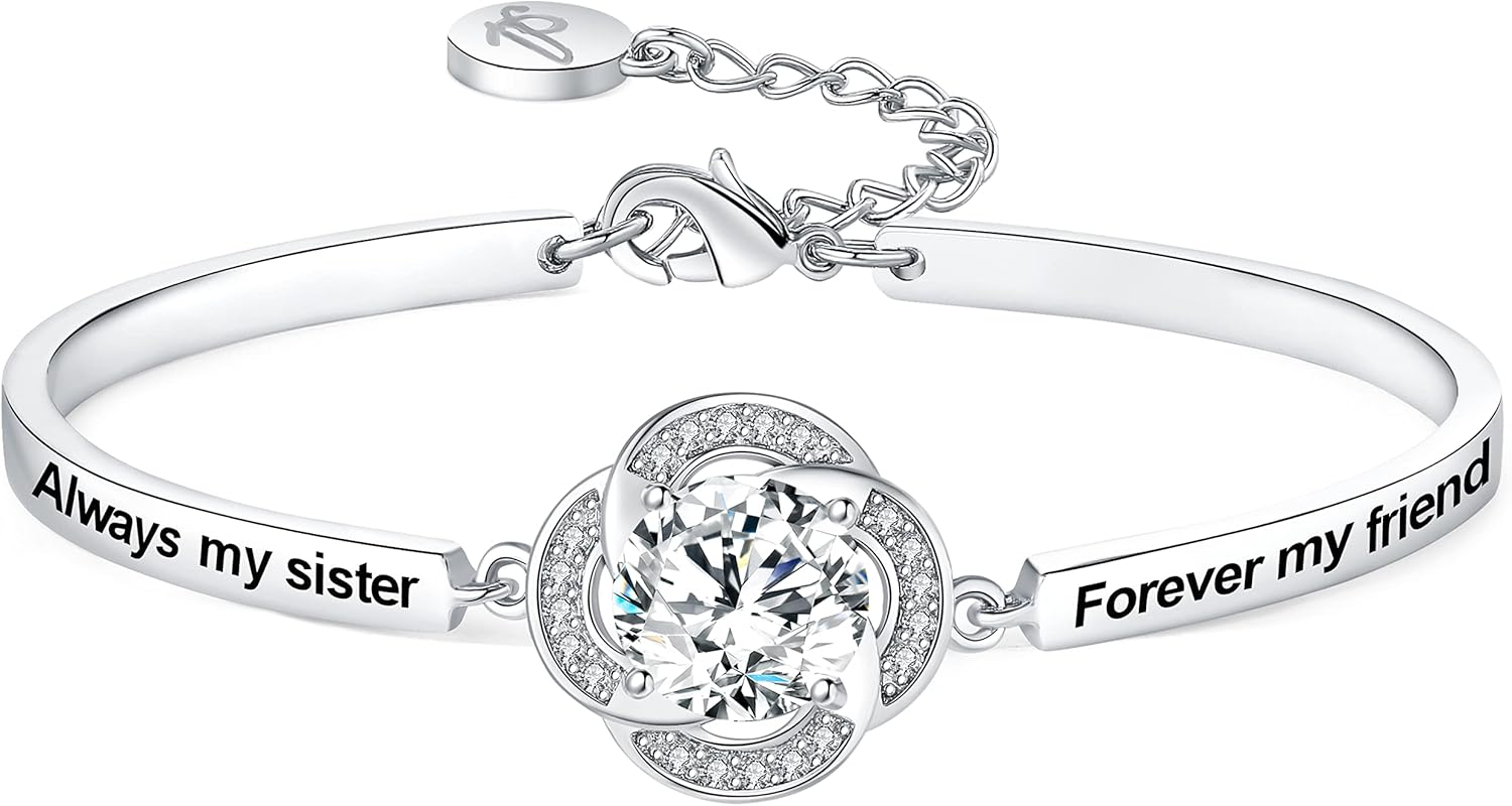 Christmas Day Badass Sister Gifts Bangle Bracelet for Women