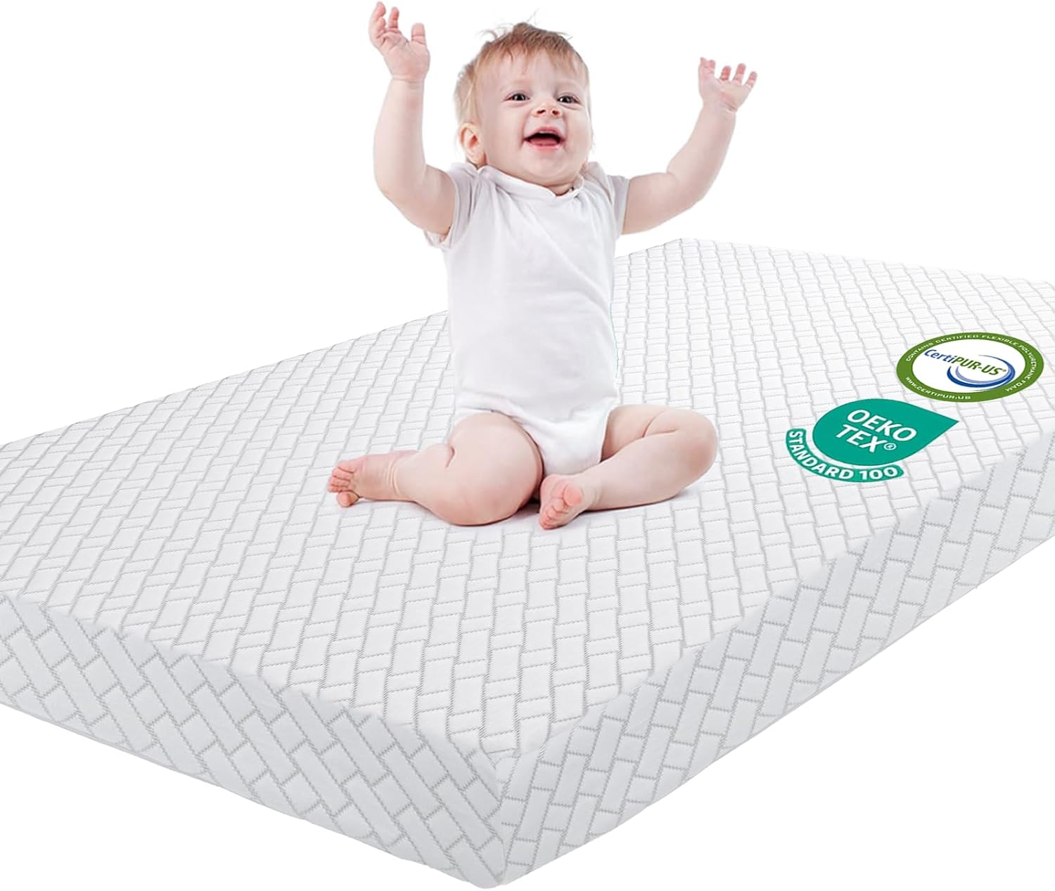 Pack and Play Mattress for Baby and Toddler - Dual Sided Foam