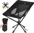 Upgraded Swivel Portable Chair - Compact Folding Camp Chair with 360