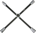 4-Way Sliding Lug Wrench - Collapsible Adjustable Lug Wrench