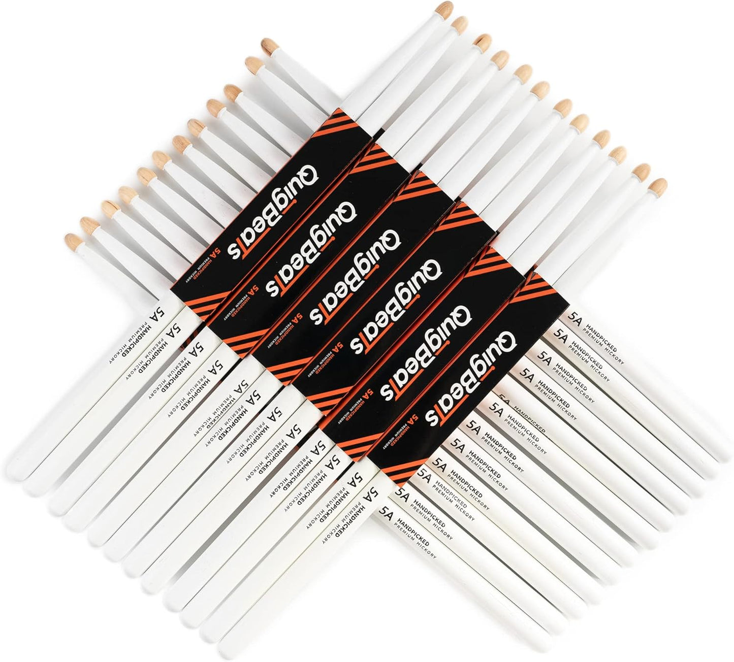 QuigBeats 5A Drum Sticks - Durable Hickory for All Players