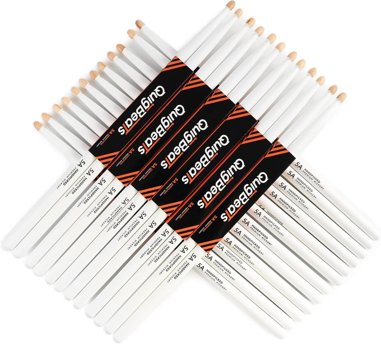 QuigBeats 5A Drum Sticks - Durable Hickory for All Players