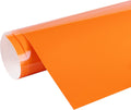24 in x 40 ft Glossy Orange Repositionable Adhesive-Backed Vinyl