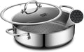 Saute Pan Hybrid Non Stick 6.5 Quart Everyday Pan - Even Heat, Easy
