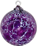 Ornament Handmade Blown Glass Hanging Tree Holiday Sun Catcher (Purple