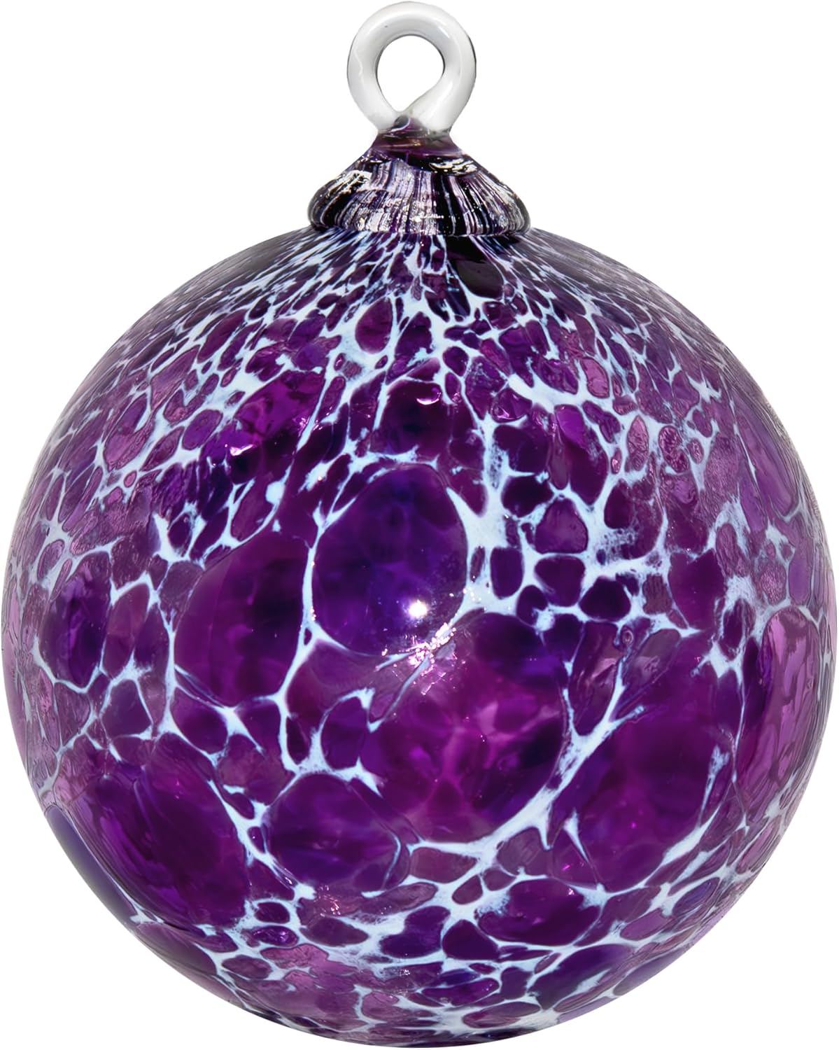 Handmade Blown Glass Ornament for Holiday Decor and Gifts