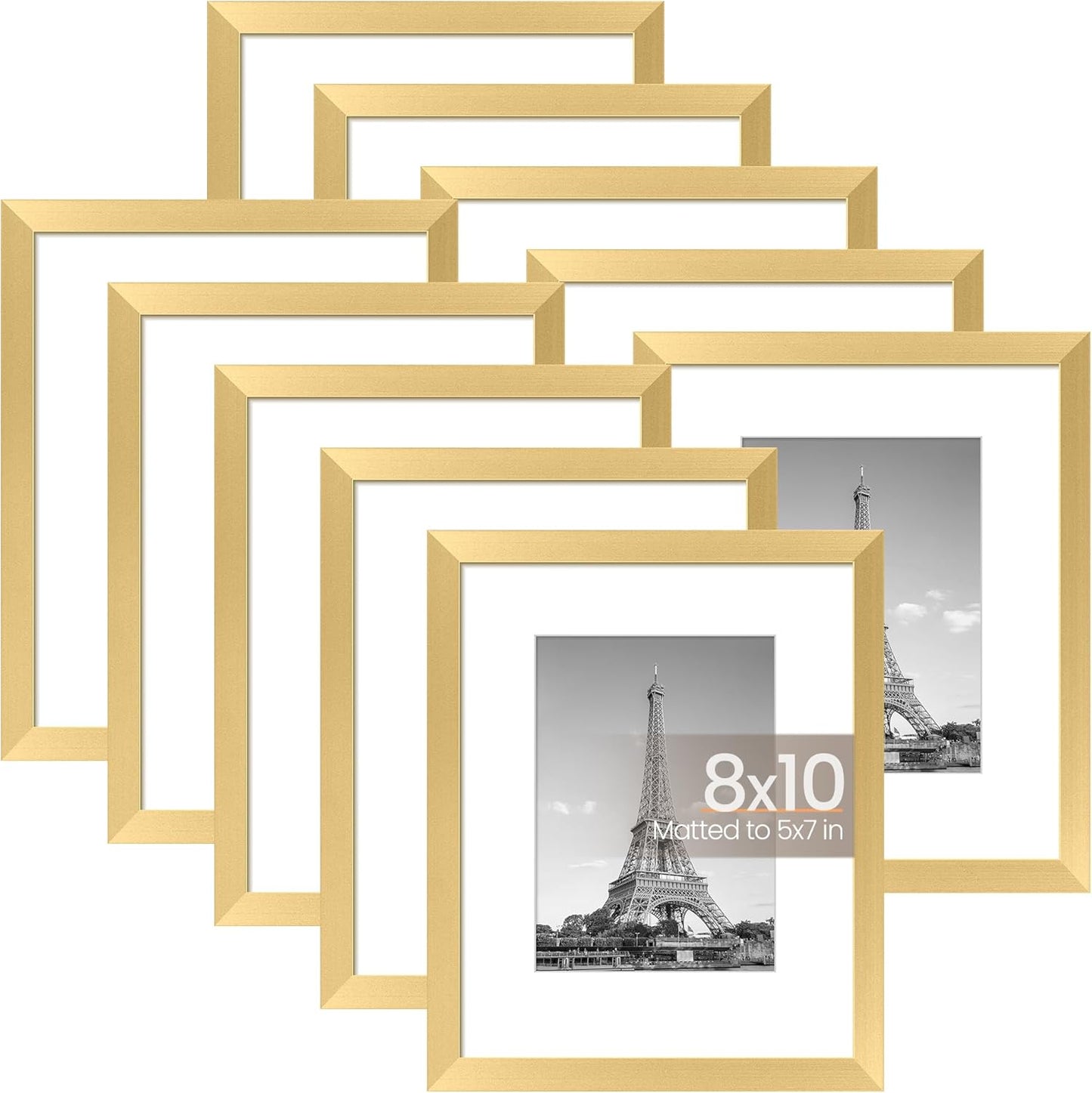 Upsimples 8x10 Picture Frame Set of 10 for Stunning Displays