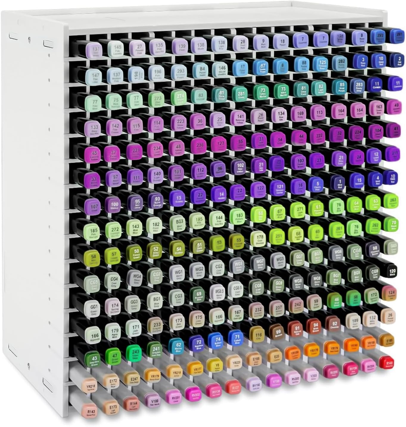 Marker Organizer with 240 Slots for Efficient Art Supply Storage