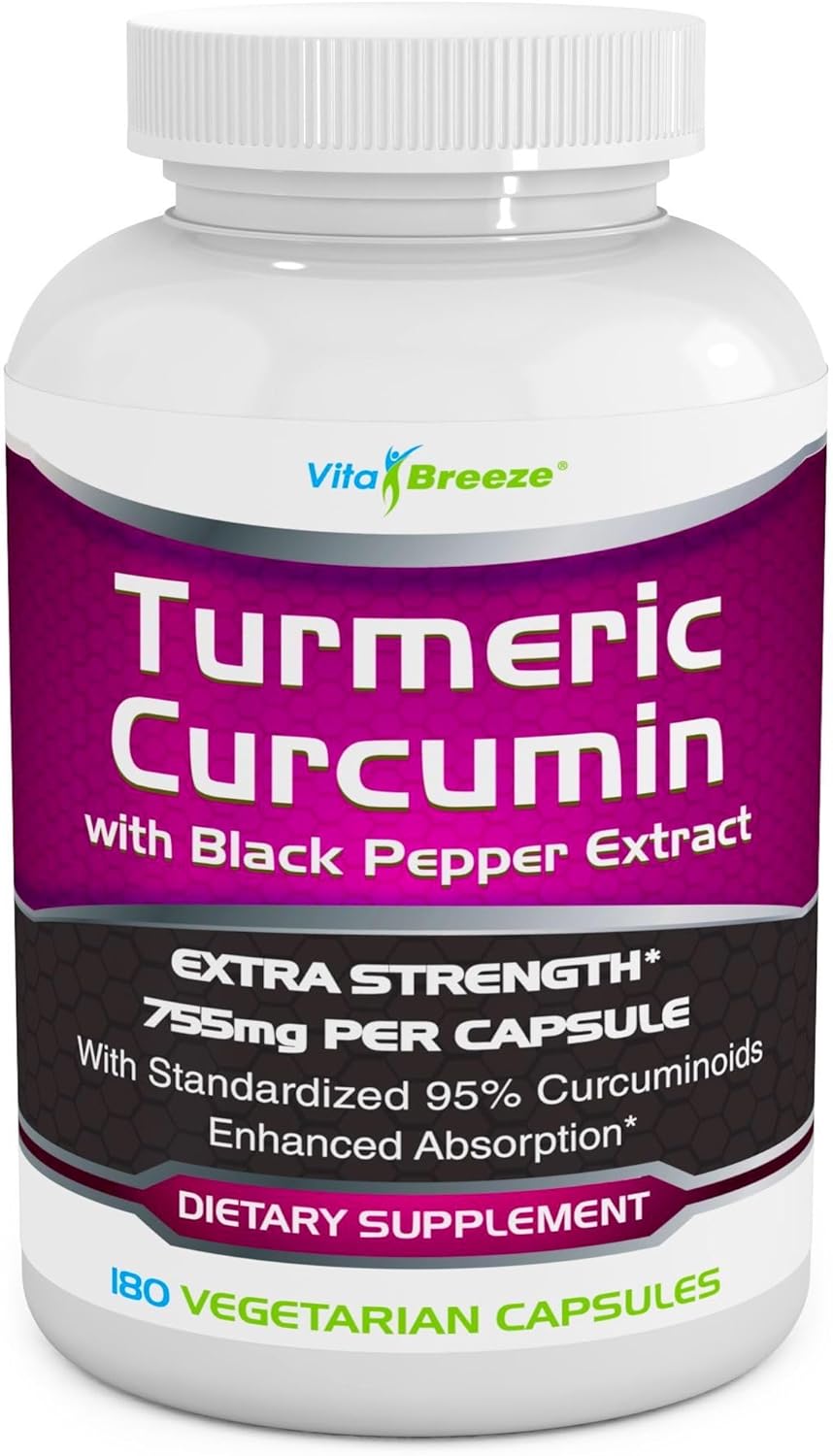 Turmeric Curcumin Complex with Black Pepper Extract for Health