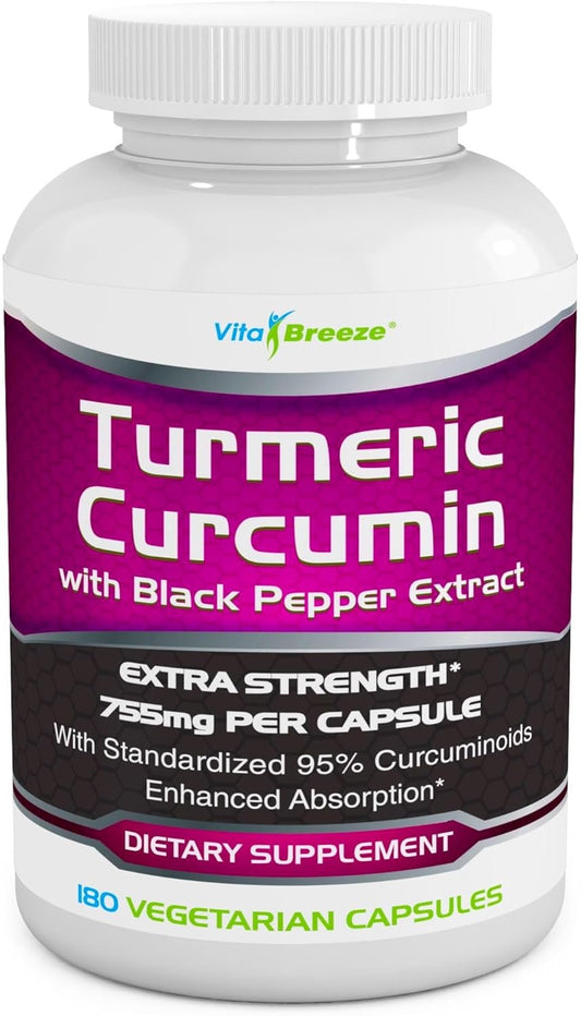 Turmeric Curcumin Complex with Black Pepper Extract for Health