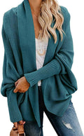 Mafulus Oversized Chunky Knit Kimono Cardigan - Cozy Layering Women's