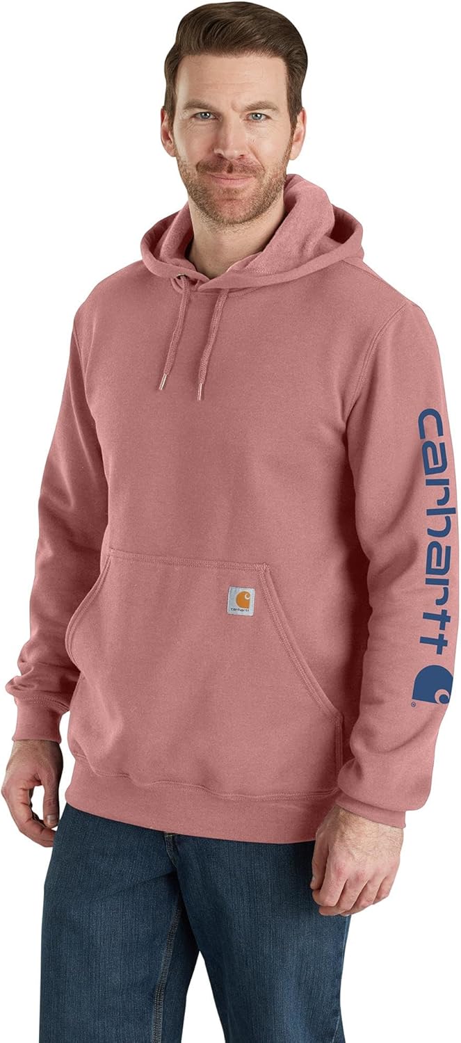 Midweight Signature Sleeve Logo Hooded Sweatshirt for Men 55ft60