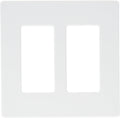 2-Gang White Wall Plate Pack of 6 - Screwless Decora Style