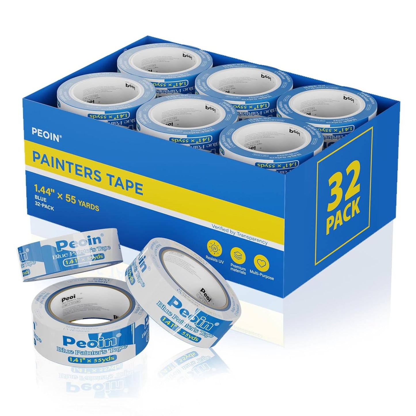 Blue Painters Tape 1.5 Inch Bulk for Perfect Painting Edges