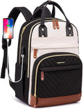 Laptop Backpack for Women Work Bookbag with USB Charger - Large