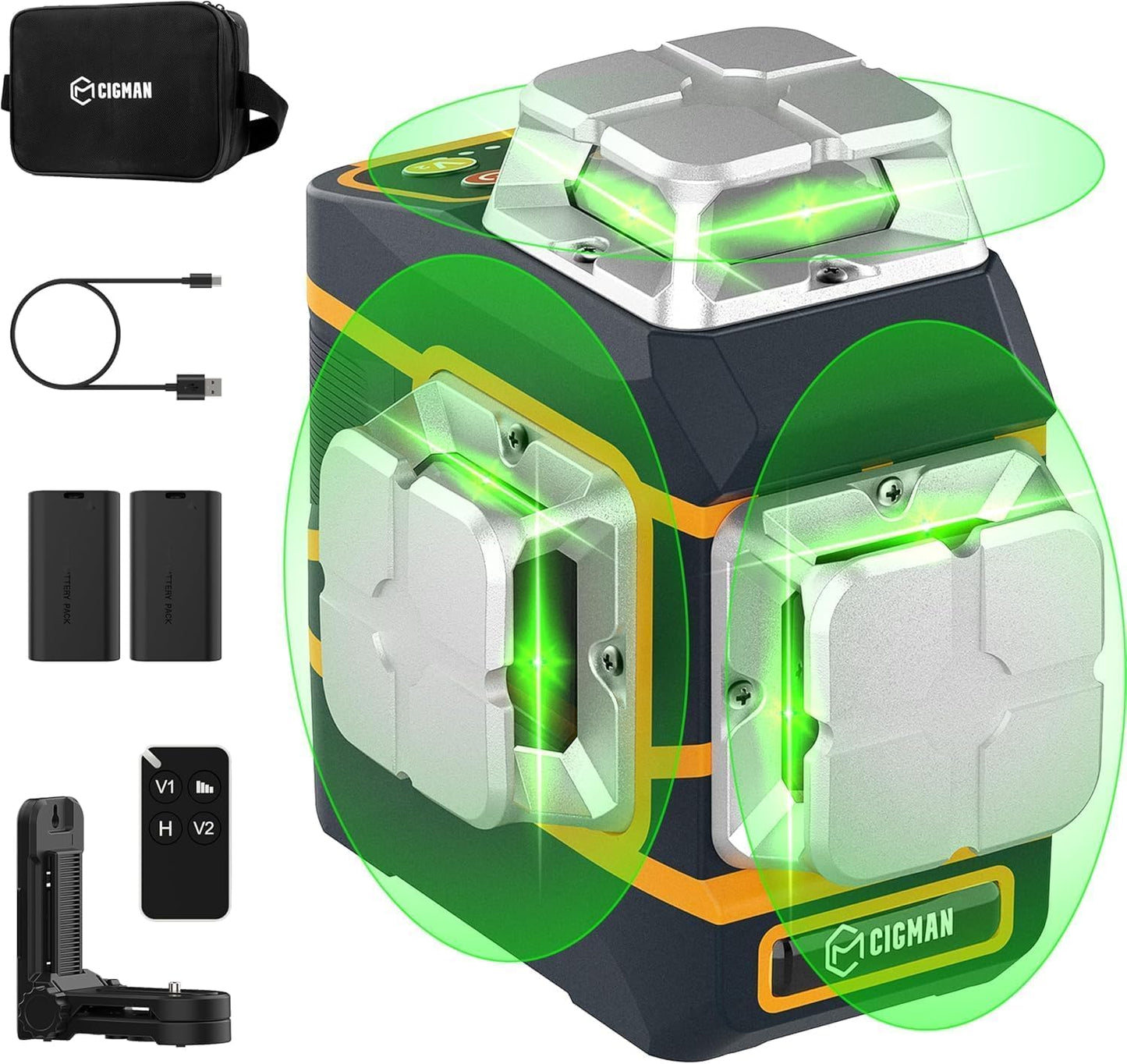 CIGMAN Laser Level CM-801: Precision Green Cross Line Tool