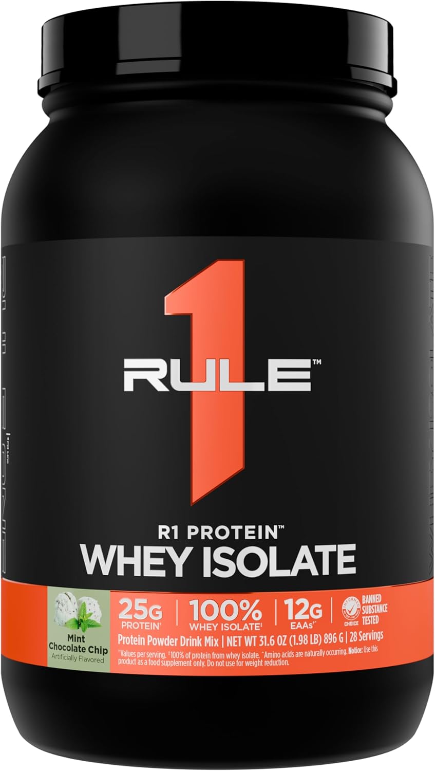 Rule 1 R1 Protein Whey Isolate - 25g Protein & 6g BCAA