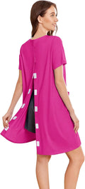 Deyeek Open Back Hospital Gowns for Women with Pocket Comfort