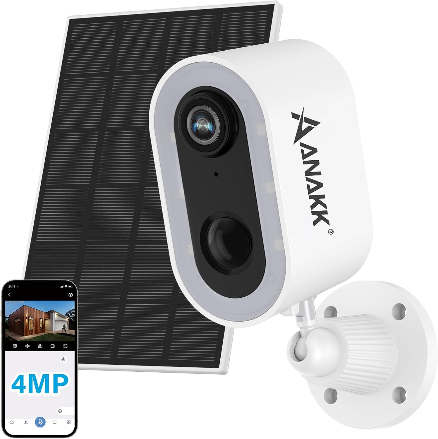 Solar Security Camera Wireless Outdoor with Color Night Vision