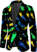 Blue Pinstripe Slim Fit Mardi Gras Suit