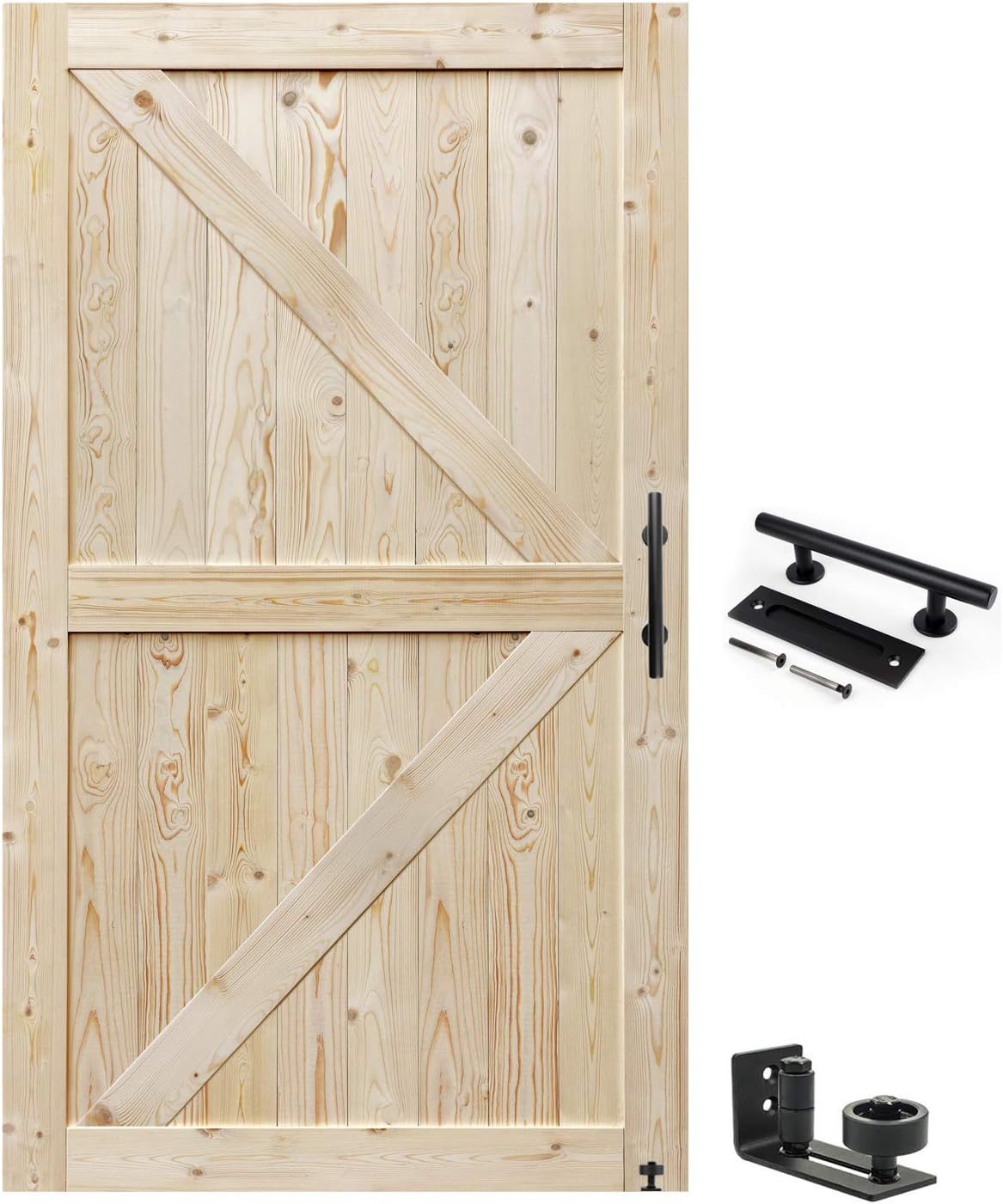 Unfinished Barn Door 48in x 84in for Modern Rustic Spaces