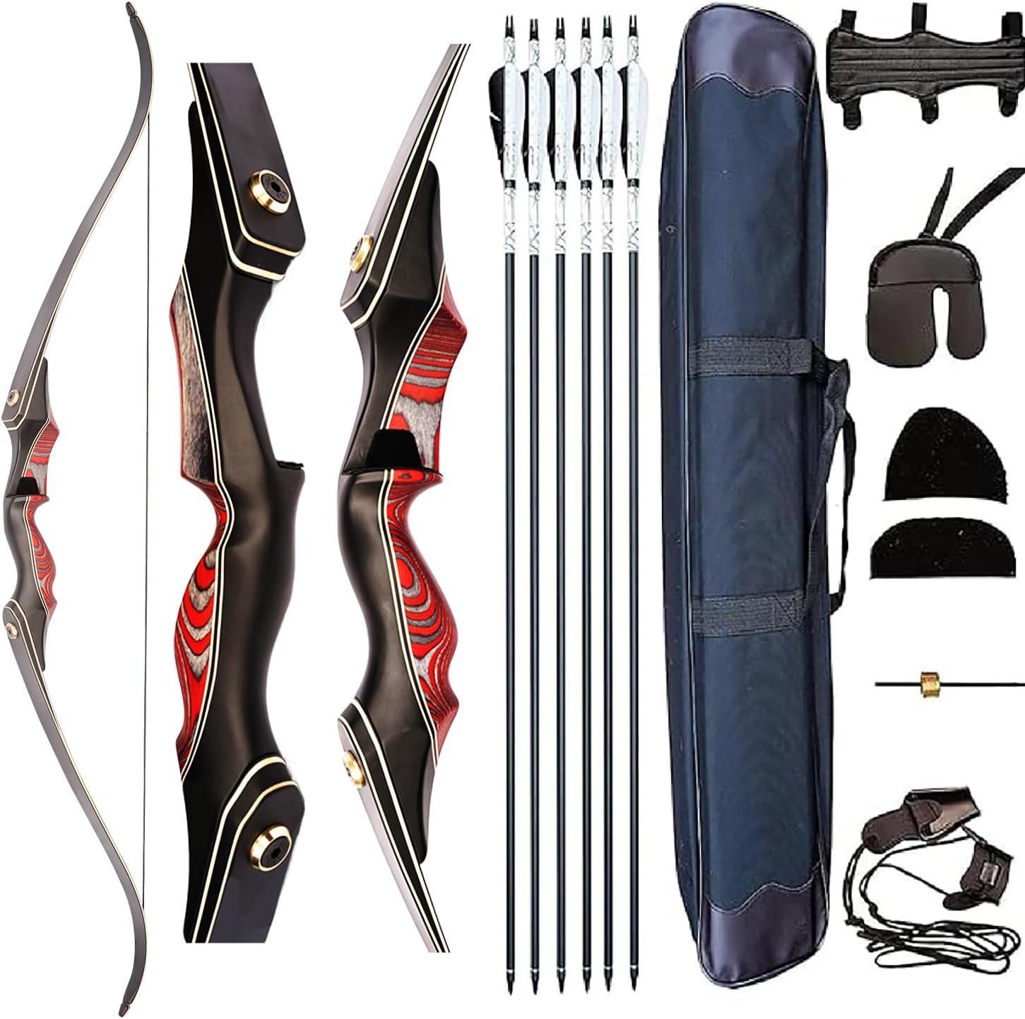 PMZ Recurve Bow and Arrow Set for Hunting and Archery Practice