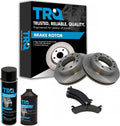 TRQ Front Brake Pad & Rotor Kit Semi-Metallic - Direct Fit Replacement