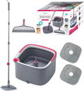 True Clean Mop and Bucket System Deluxe - Two Compartment Spin Mop