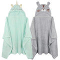 Toddler Hooded Bath Towel 2-Pack - Large Soft Absorbent 50in x 32in