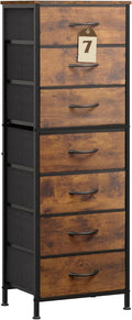 Tall Fabric Dresser 7 Drawer Storage Tower - Compact Closet Organizer