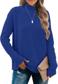 Turtleneck Long Sleeve Sweater - Cozy Loose Knit Pullover Shoes