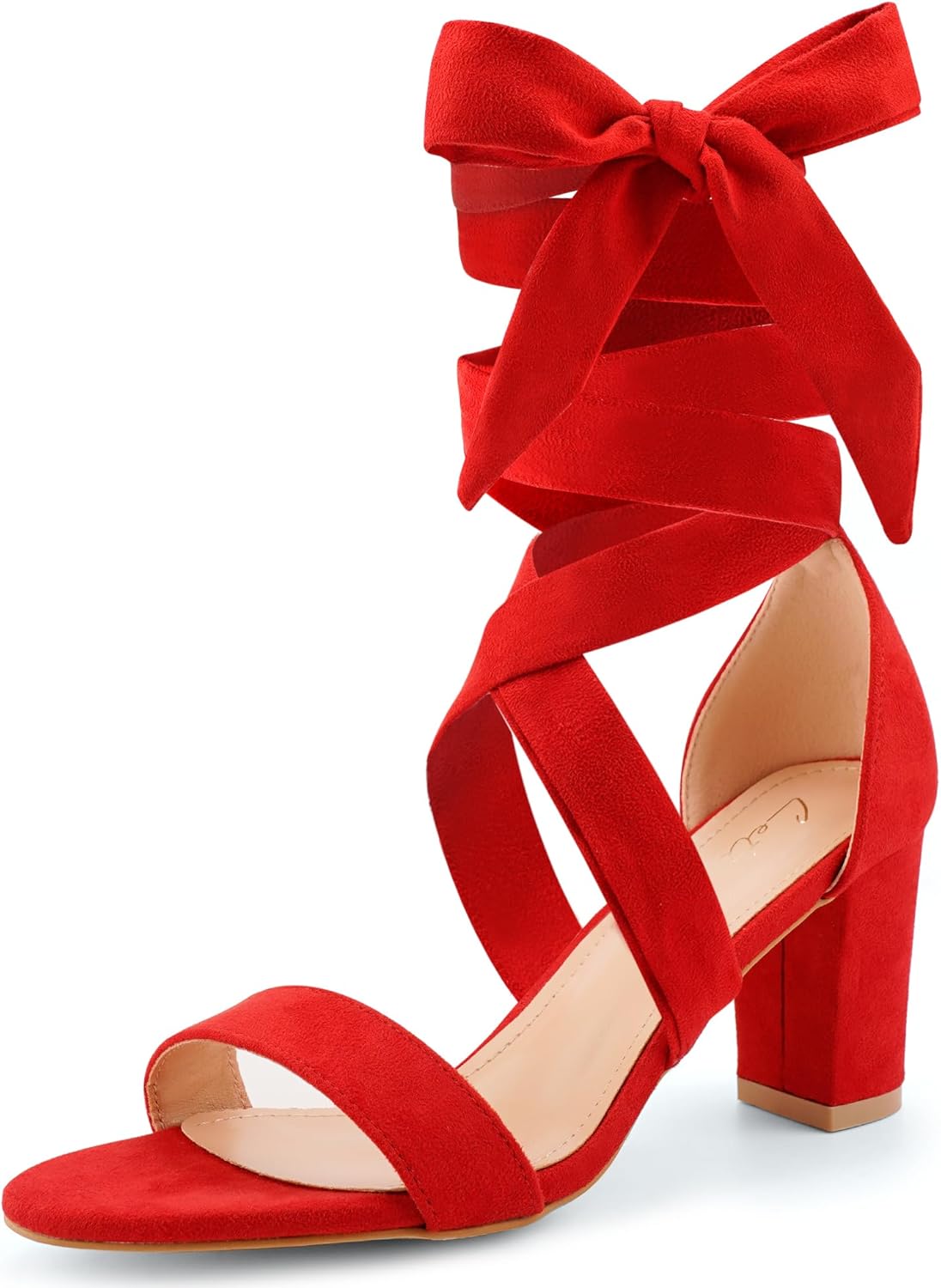 Leticia Strappy Heels for Women - Comfortable Block Heels