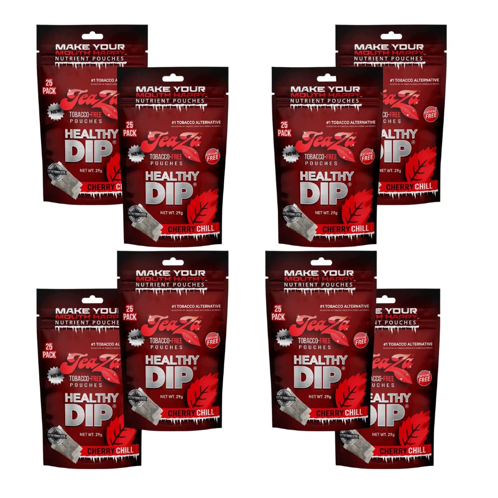 Teaza Energy Pouches - Cherry Chill Tobacco Free Dip Alternative