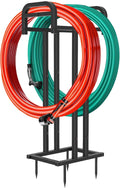 Garden Hose Holder Double Side Freestanding Stand - Heavy Duty