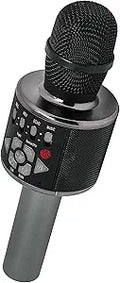 Wireless Bluetooth Karaoke Microphone with LED Lights - Portable Mic
