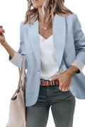 Genhoo Blazer Jacket for Women Open Front Long Sleeve - Lightweight 2%