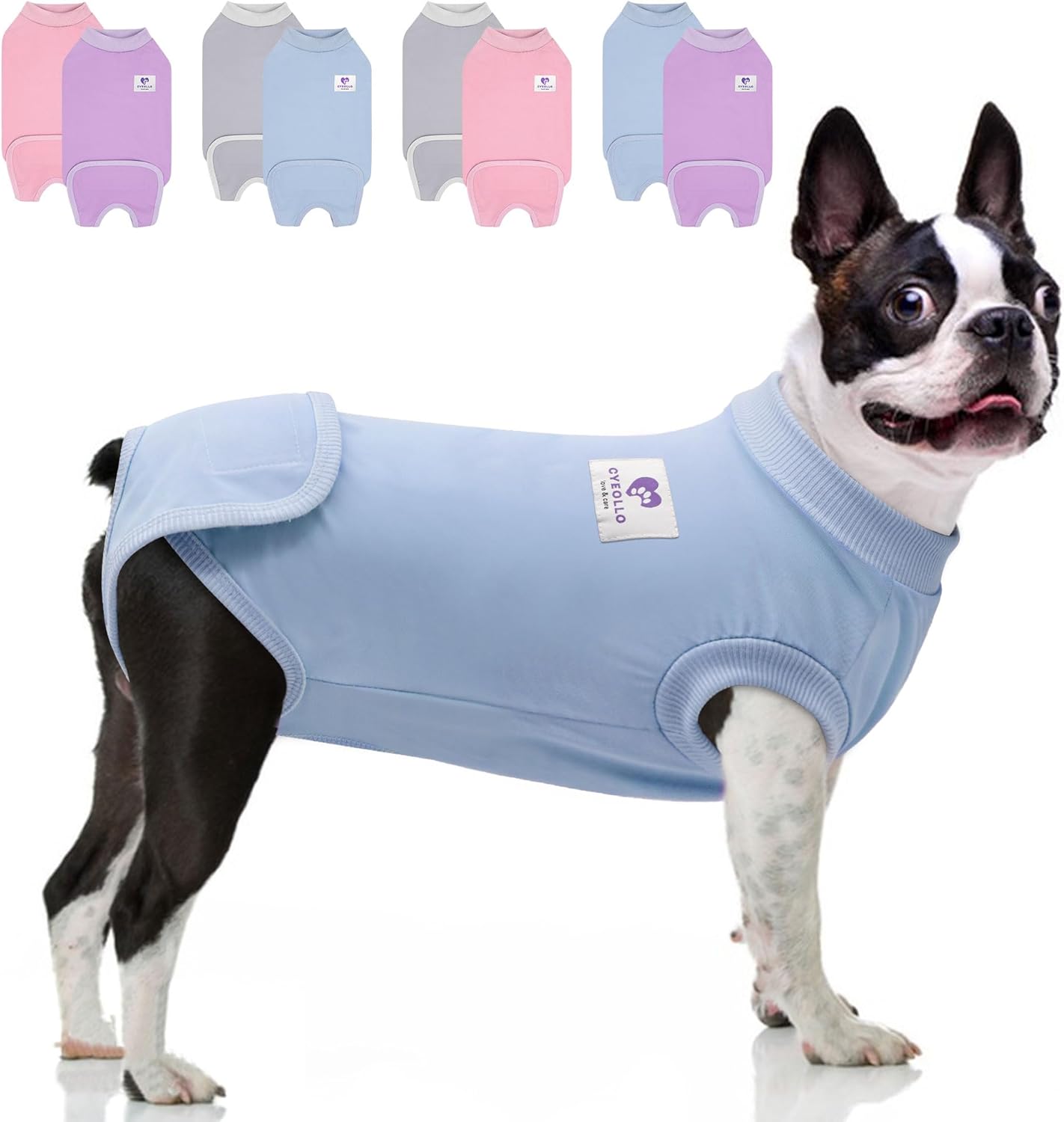 Cyeollo Surgery Recovery Suit for Dogs and Cats - Soft & Breathable