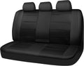 CAR PASS Leather Back Seat Cover - Breathable Universal Rear Bench