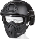 Airsoft Helmet and Mask Full Face Protection - Tactical Fit for Small