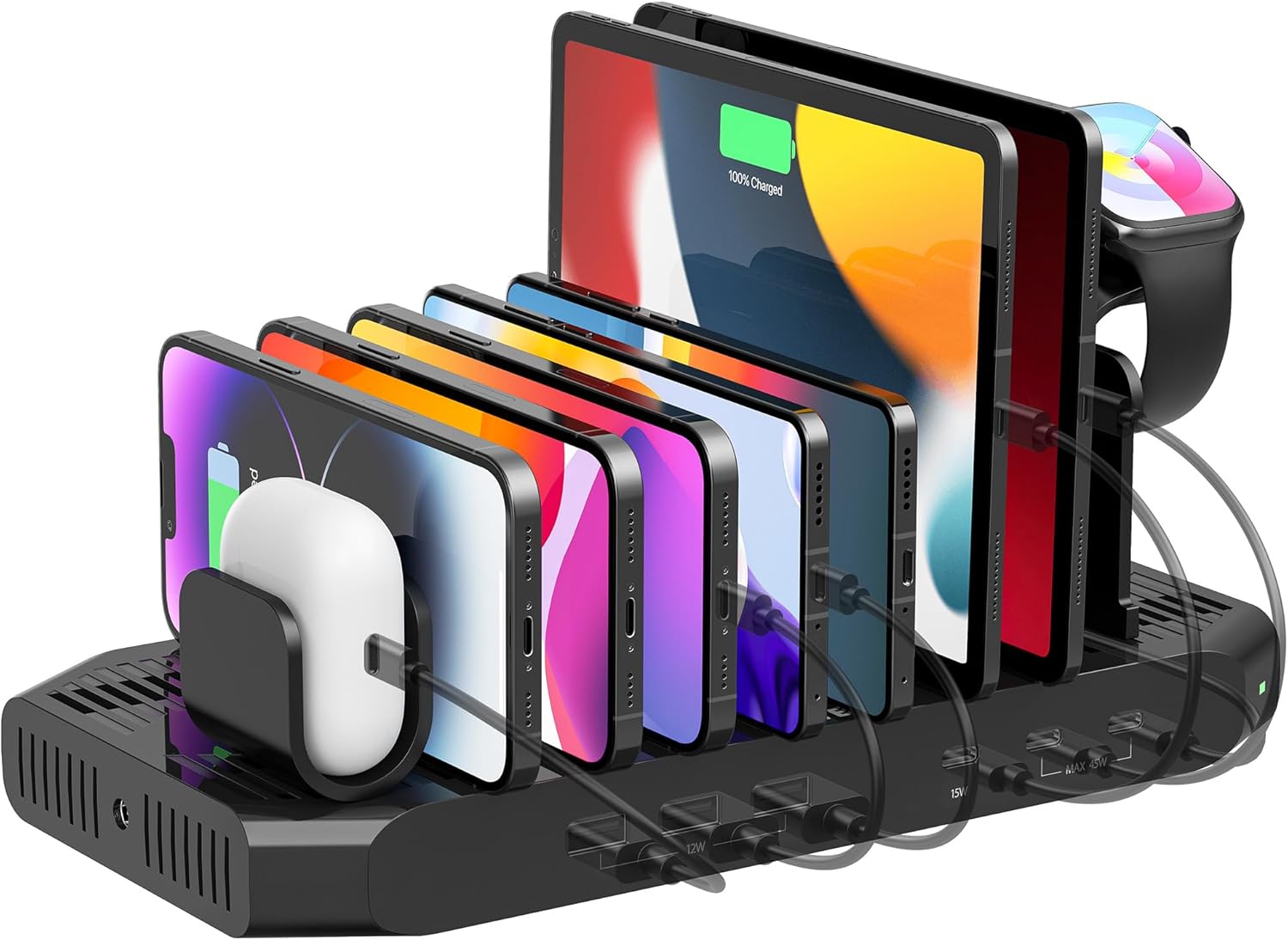 Unitek USB-C Charging Station for Multiple Devices - Fast Charge Dock